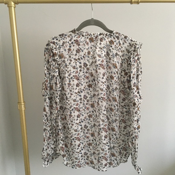 Loft NWT Blouse Floral Print XS - Picture 4 of 7